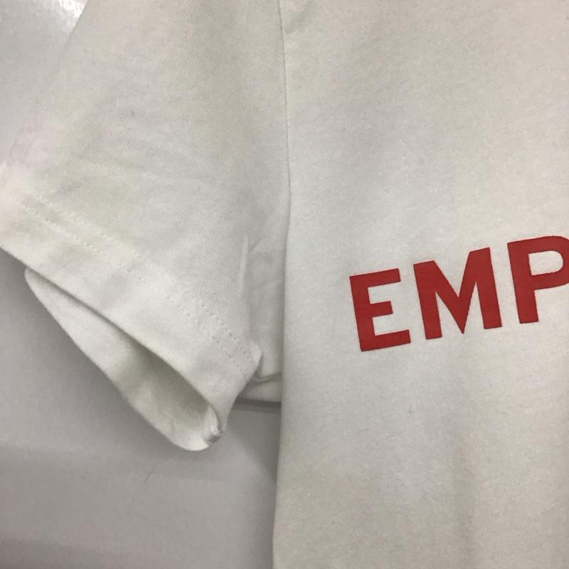 エンポリオアルマーニ EMPORIO ARMANI Tシャツ 半袖 半袖カットソー プリントTシャツ クルーネックカットソー M ロゴ、文字 白 / ホワイト /  メンズ USED 古着 中古 10132299