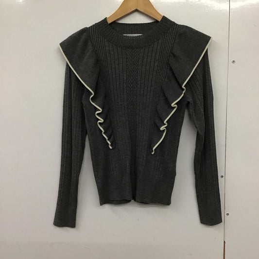 ロペピクニック ROPE  PICNIC ニット、セーター 長袖 38 無地 灰 / グレー /  レディース USED 古着 中古 10142890