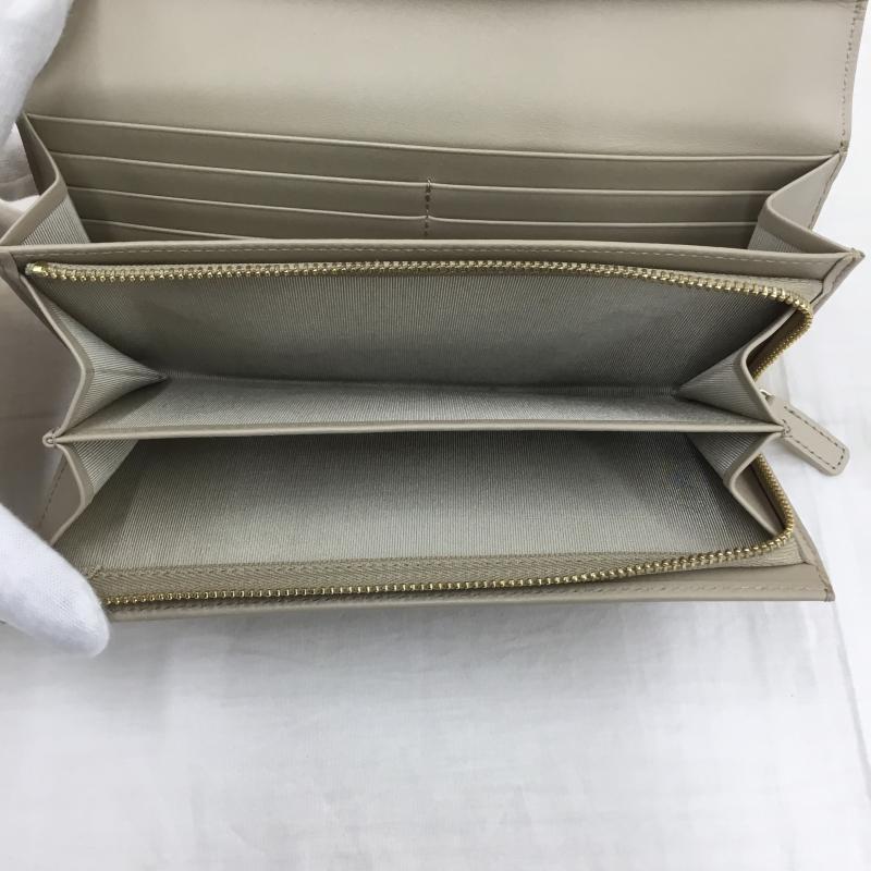 アニエス・ベー agnes b. 財布 長財布 ロゴ、文字 ベージュ / ベージュ /  レディース USED 古着 中古 10141529