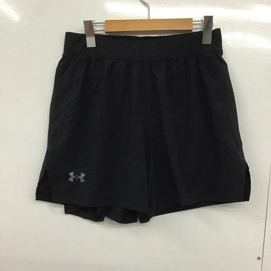 アンダーアーマー UNDER ARMOUR パンツ ショートパンツ L ロゴ、文字 X プリント 黒 / ブラック /  メンズ USED 古着 中古 10133102