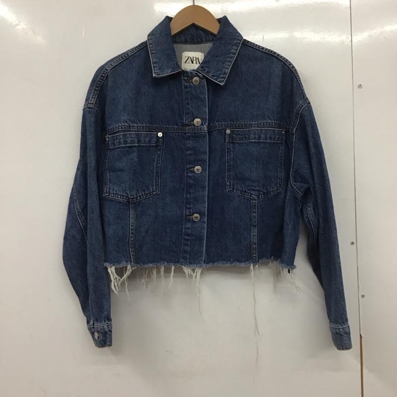 ザラ ZARA ジャケット、上着 ジャケット、ブレザー Gジャン S 無地 インディゴ / インディゴ /  レディース USED 古着 中古 10140056