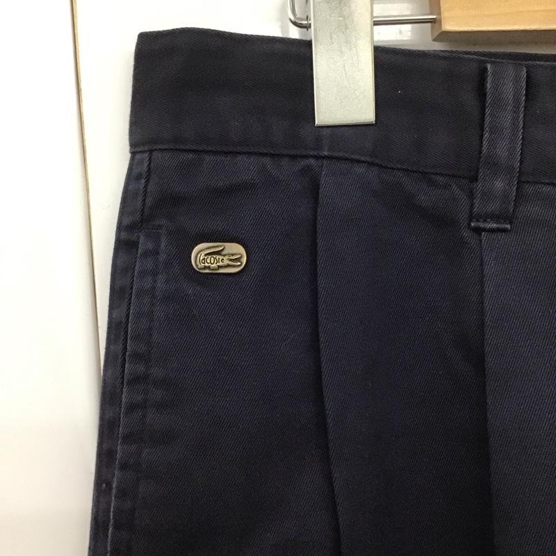 ラコステ LACOSTE パンツ チノパン チノパン カジュアルパンツ ストレートパンツ ワイドパンツ 無地 紺 / ネイビー /  メンズ USED 古着 中古 10108462