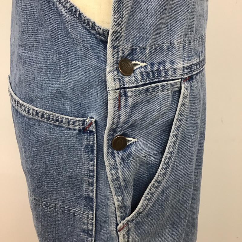ディッキーズ Dickies サロペット・オーバーオール サロペット、オーバーオール デニム オーバーオール 32 × 32 ロゴ、文字 青 / ブルー /  メンズ USED 古着 中古 10112923