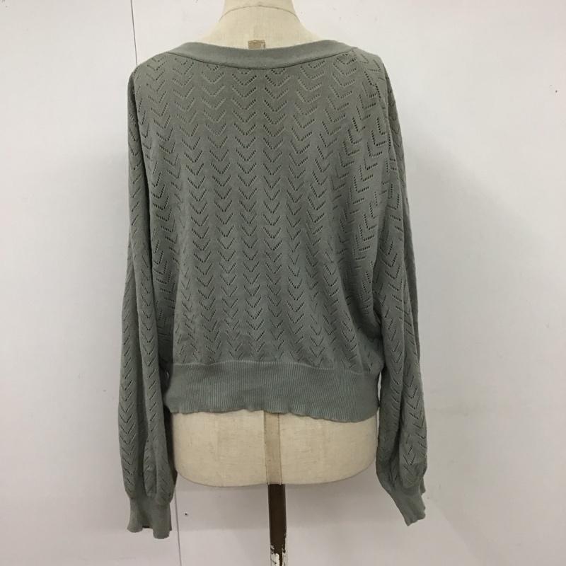 エヘカソポ ehka sopo カーディガン 長袖 M 無地 水色 / ライトブルー /  レディース USED 古着 中古 10122215