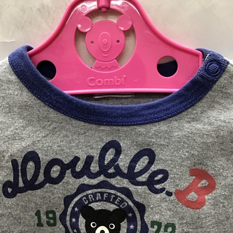 ダブルB Double B Tシャツ 長袖 FREE プリント 灰 / グレー /  ボーイズ USED 古着 中古 10116788