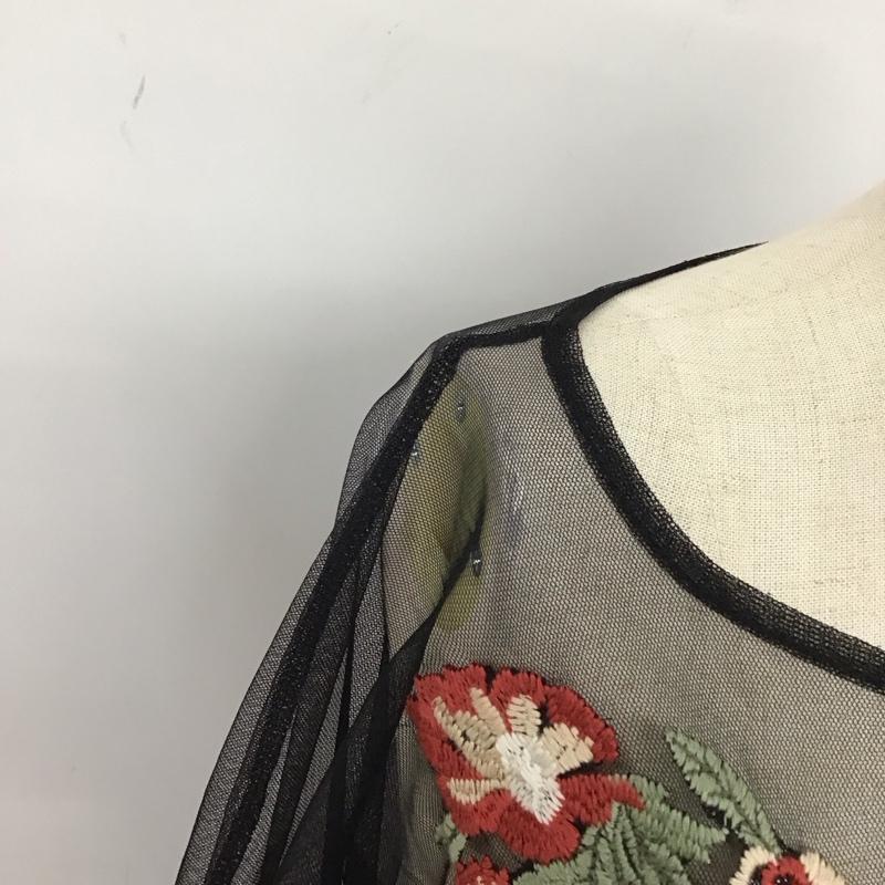 古着 USED ワンピース ロングスカート BBWM WOMAN チュール M 刺繍 黒 / ブラック /  レディース USED 古着 中古 10113985