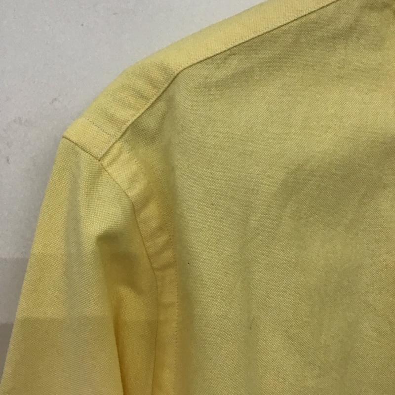 ラルフローレン RALPHLAUREN シャツ、ブラウス 長袖 長袖シャツ 無地シャツ カラーシャツ ボタンダウンシャツ M ロゴ、文字 黄 / イエロー /  メンズ USED 古着 中古 10148137