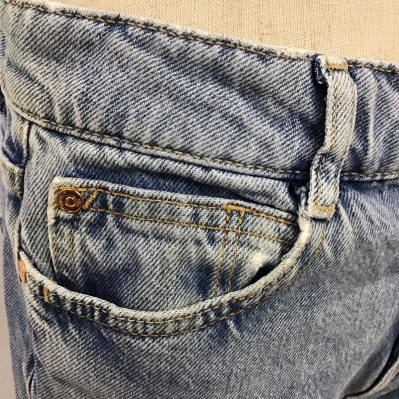 ザラ ZARA パンツ デニム、ジーンズ デニムパンツ ストレートパンツ ワイドパンツ カジュアルパンツ 36 無地 インディゴ / インディゴ /  レディース USED 古着 中古 10117948