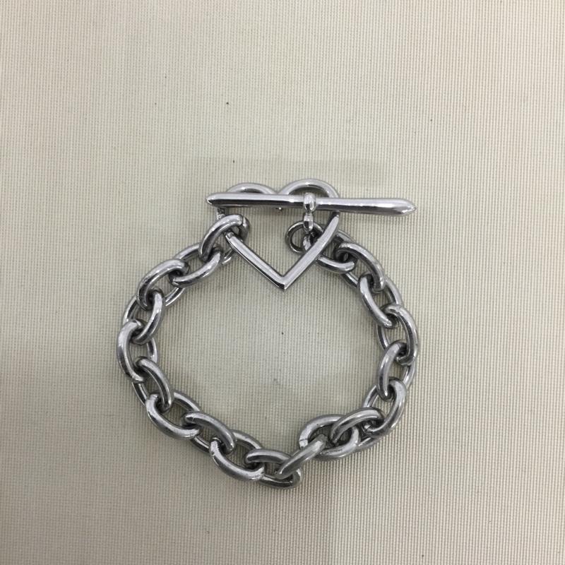 古着 USED アクセサリー ブレスレット、バングル BASICKS ハート チェーン 箱有 ロゴ、文字 銀 / シルバー /  レディース USED 古着 中古 10150980