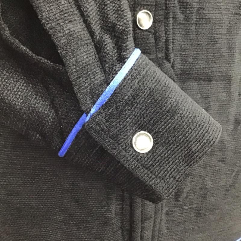 シャリーフ SHAREEF シャツ、ブラウス 長袖 15713049 ノーカラー ロングシャツ 1 無地 黒 / ブラック / X 青 / ブルー /  メンズ USED 古着 中古 10121355