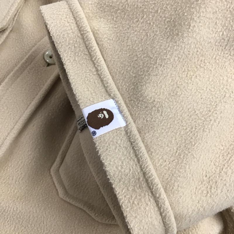アベイシングエイプ A BATHING APE シャツ、ブラウス 半袖 M 無地 ベージュ / ベージュ /  メンズ USED 古着 中古 10121841