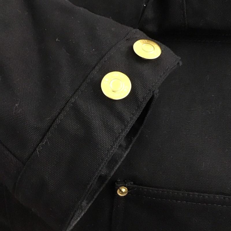 カーハート Carhartt ジャケット、上着 ジャケット、ブレザー カジュアルジャケット アウター カラージャケット M ロゴ、文字 黒 / ブラック /  メンズ USED 古着 中古 10146056