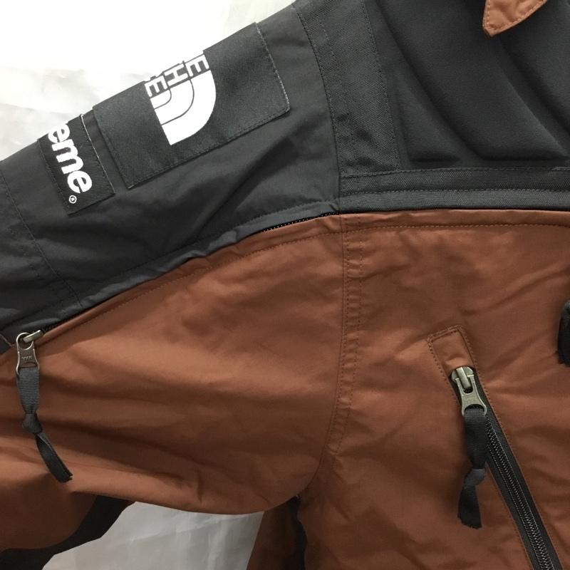 ザノースフェイス THE NORTH FACE ジャケット、上着 ジャンパー、ブルゾン ny52203i 22AW SteepTechPaddedApogeeJacket マウンテンパーカ Supreme×THENORTHFACE XL ロゴ、文字 黒 / ブラック / X 茶 / ブラウン /  メンズ USED 古着 中古 10117091