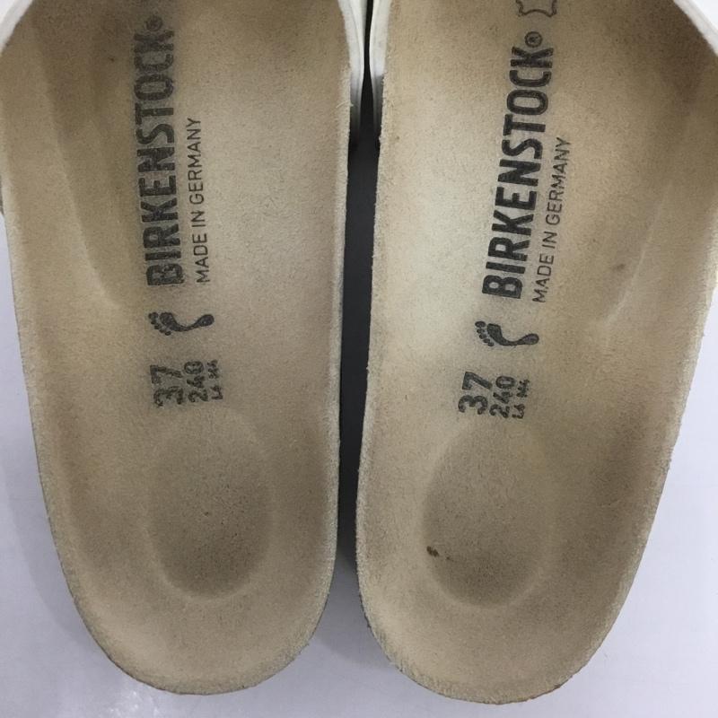 ビルケンシュトック BIRKENSTOCK サンダル サンダル MADRID 24 37 24.0cm ロゴ、文字 白 / ホワイト /  レディース USED 古着 中古 10124372