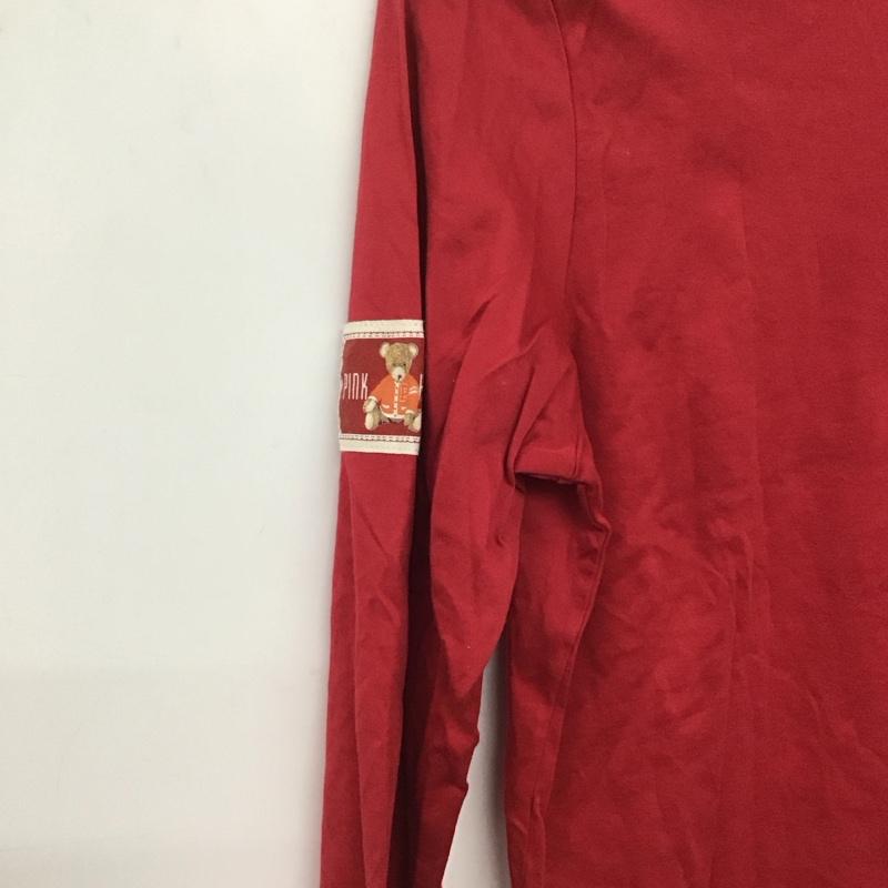 ピンクハウス PINK HOUSE Tシャツ 長袖 L 無地 赤 / レッド /  レディース USED 古着 中古 10143377