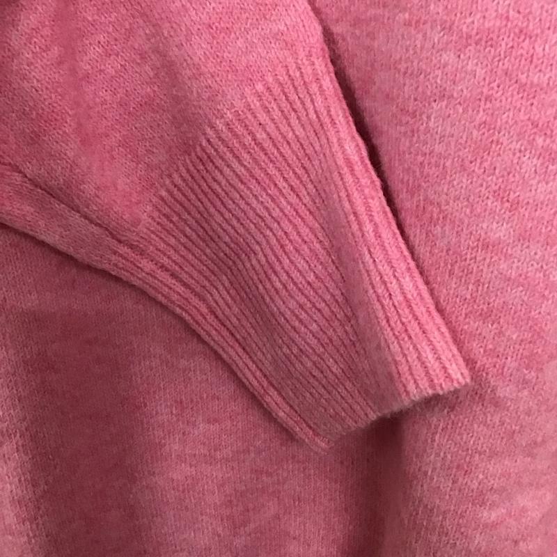 ジーナシス JEANASIS ニット、セーター 長袖 長袖ニットカットソー クルーネック セーター FREE 無地 桃 / ピンク /  レディース USED 古着 中古 10132107