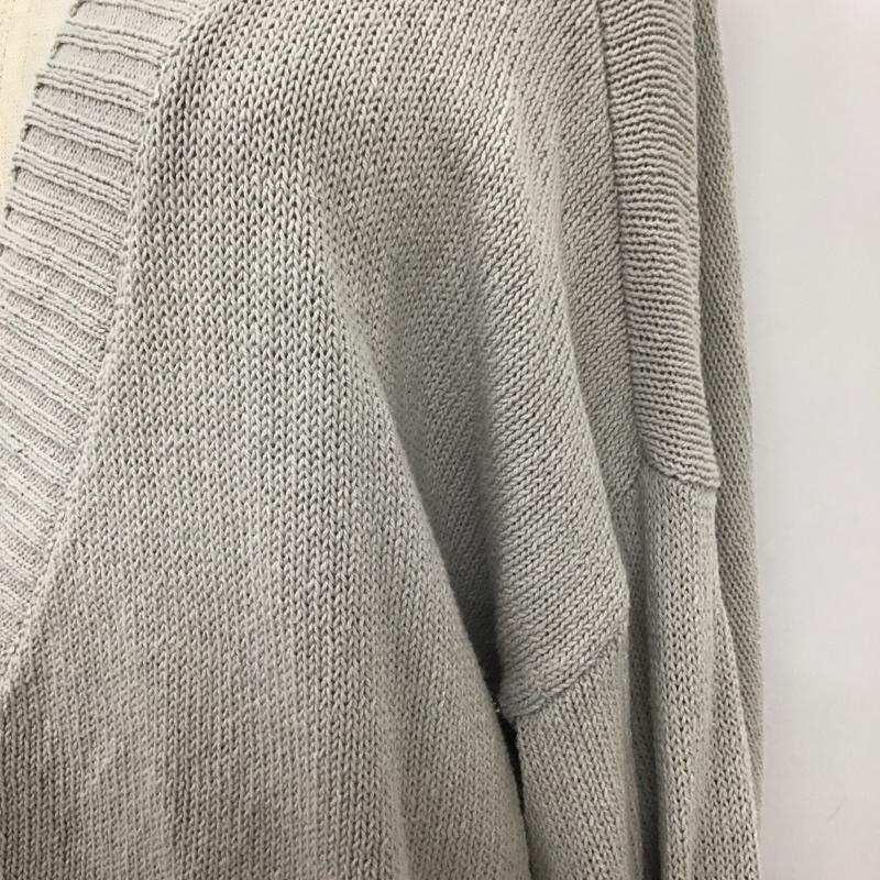 サマンサモスモス Samansa Mos2 カーディガン 長袖 1607444 Vネック FREE 無地 灰 / グレー /  レディース USED 古着 中古 10118791