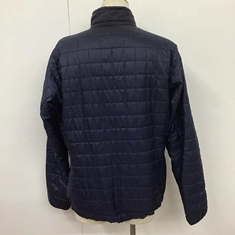 パタゴニア patagonia ジャケット、上着 ジャンパー、ブルゾン ジップアップジャケット ジャンパー ダウンジャケット カジュアルジャケット アウター M ロゴ、文字 紺 / ネイビー /  メンズ USED 古着 中古 10110905