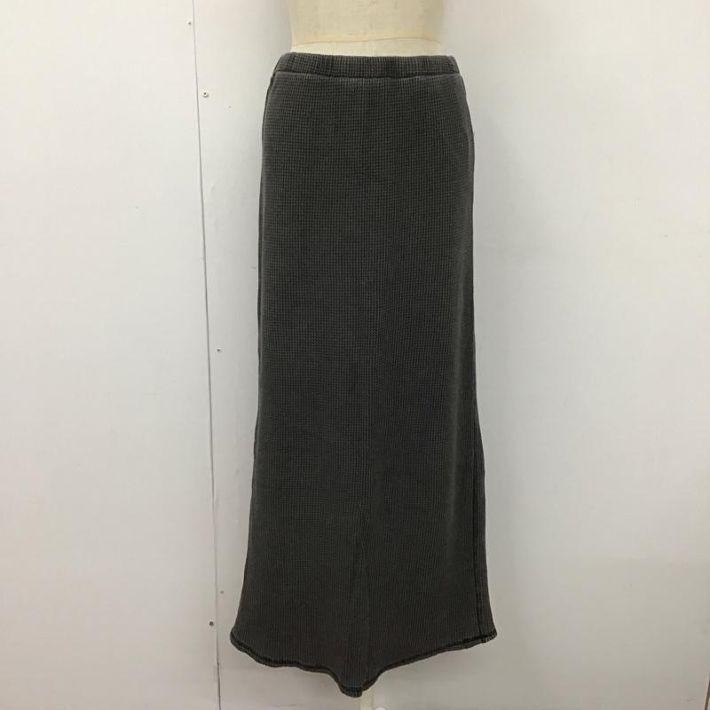 フリークスストア FREAK S STORE スカート ロングスカート 222-3197 ワッフル FREE 無地 チャコールグレー / チャコールグレー /  レディース USED 古着 中古 10111450