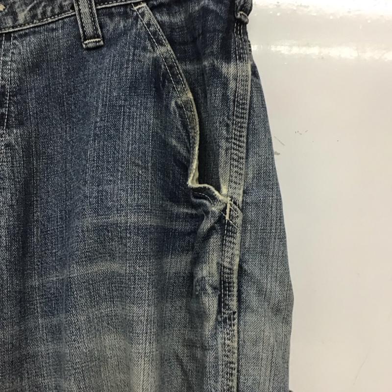 ディッキーズ Dickies パンツ デニム、ジーンズ デニムパンツ ワイドパンツ カジュアルパンツ 34インチ 無地 インディゴ / インディゴ /  メンズ USED 古着 中古 10137979