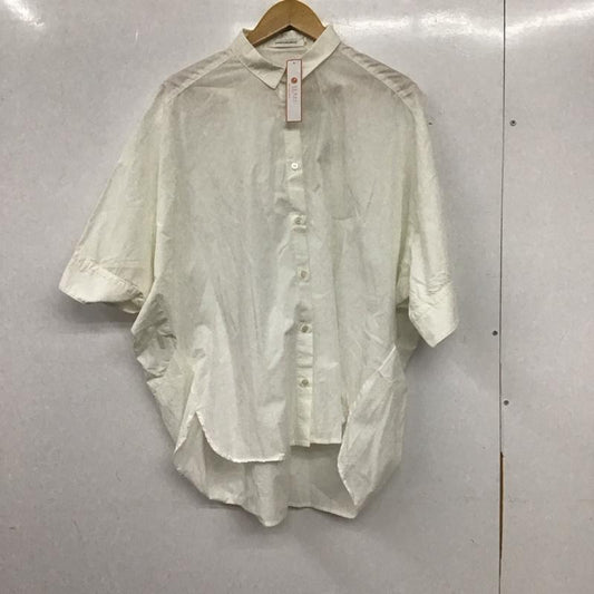 アメリカンホリック AMERICAN HOLIC シャツ、ブラウス 半袖 半袖シャツ 無地シャツ カラーシャツ L 無地 白 / ホワイト /  レディース USED 古着 中古 10138805