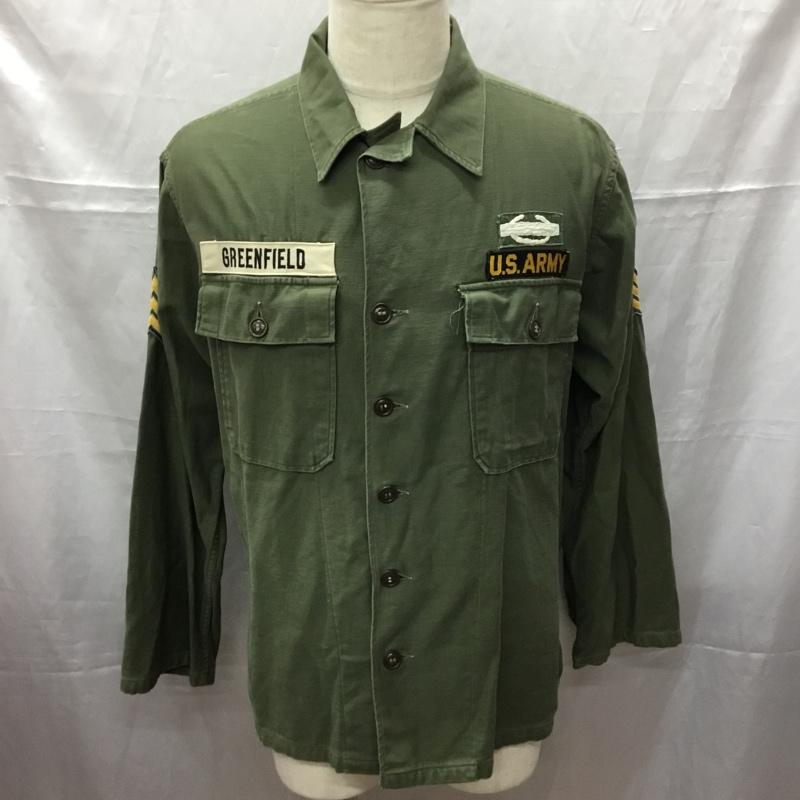 古着 USED シャツ、ブラウス 長袖 ミリタリー アメリカ軍 フィールドシャツ ロゴ、文字 カーキ / カーキ /  メンズ USED 古着 中古 10112380