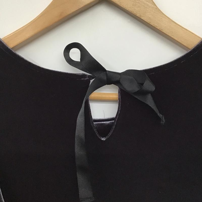 ジルスチュアート JILLSTUART ワンピース ひざ丈スカート S 無地 黒 / ブラック /  レディース USED 古着 中古 10142861