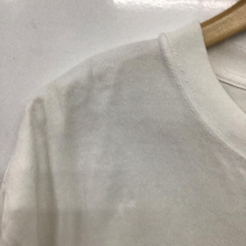 サプール SAPEur Tシャツ 半袖 半袖カットソー プリントTシャツ クルーネックカットソー プリント 白 / ホワイト /  メンズ USED 古着 中古 10148381