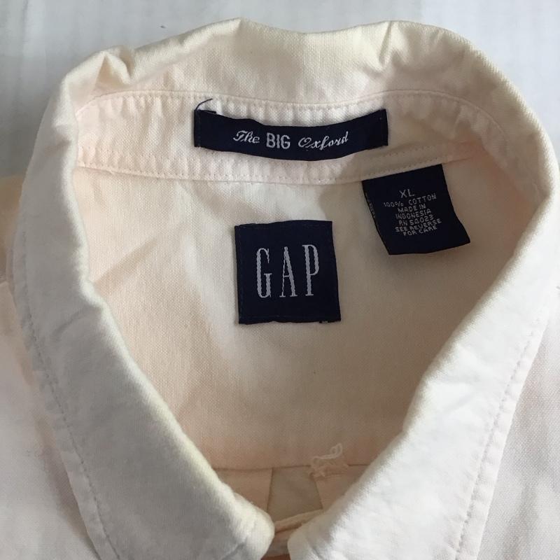 ギャップ GAP シャツ、ブラウス 長袖 長袖シャツ カラーシャツ ポケットシャツ ボタンダウンシャツ 90s oxford XL 無地 桃 / ピンク /  メンズ USED 古着 中古 10120022