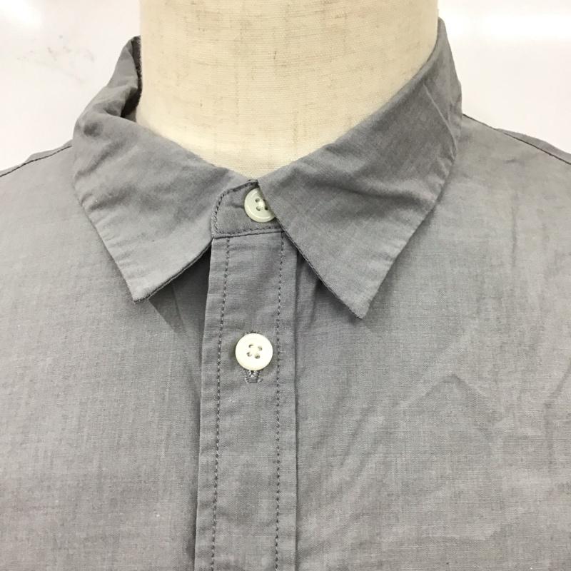 アール・ニューボールド R.NEWBOLD シャツ、ブラウス 長袖 胸ポケット XL ワンポイント 灰 / グレー /  メンズ USED 古着 中古 10118111