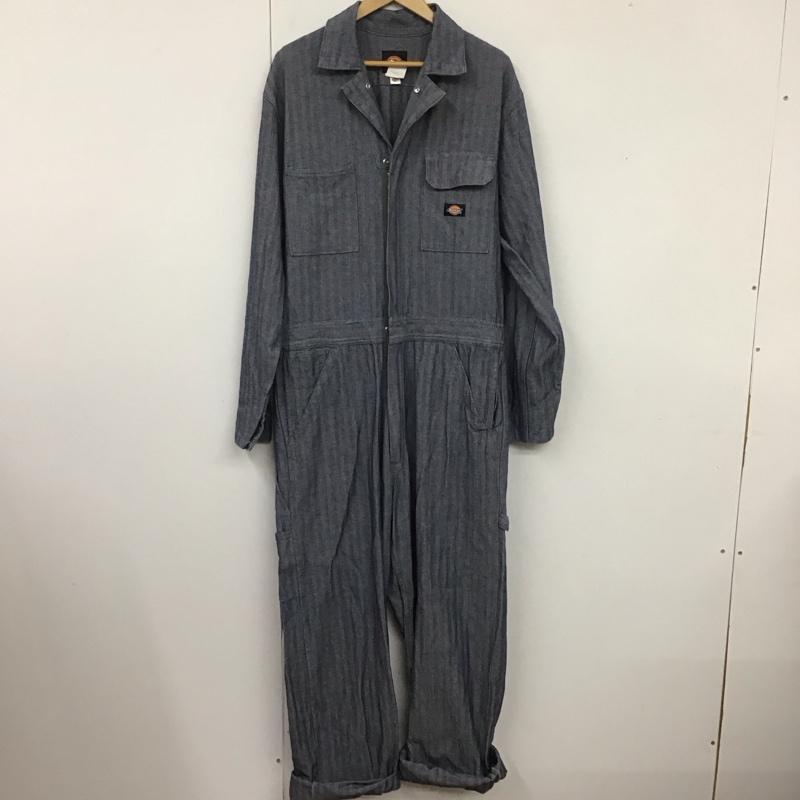 ディッキーズ Dickies ワンピース・ドレス・オールインワン ワンピース・ドレス・オールインワン カバーオール オールインワン ヘリンボーン M ロゴ、文字 紺 / ネイビー /  メンズ USED 古着 中古 10109039