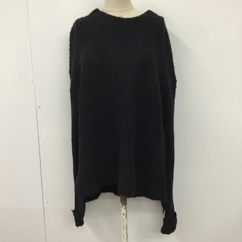 レリューム relume ニット、セーター 長袖 FREE 無地 黒 / ブラック /  レディース USED 古着 中古 10117872