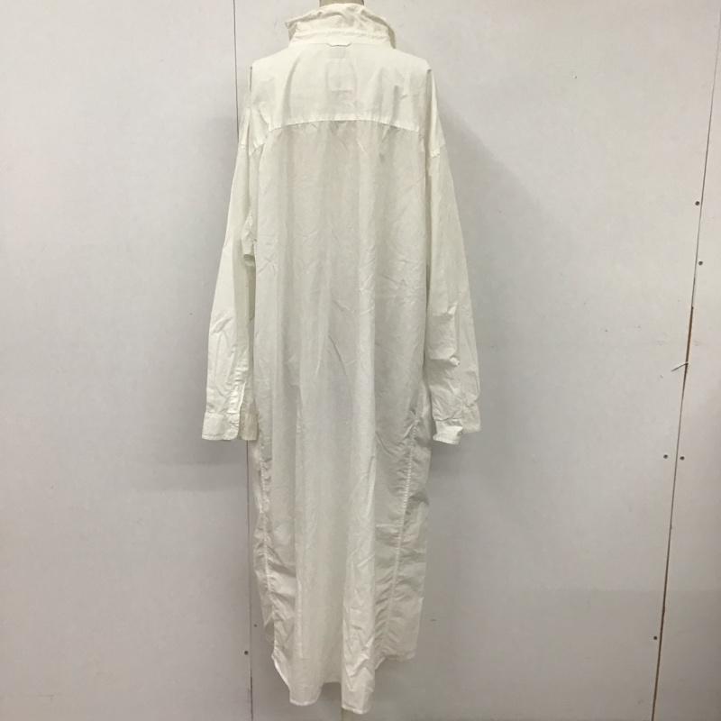 ニコアンド niko and... ワンピース ロングスカート ST95DH01AD スキッパー 長袖 シャツワンピース M 無地 白 / ホワイト /  レディース USED 古着 中古 10115007