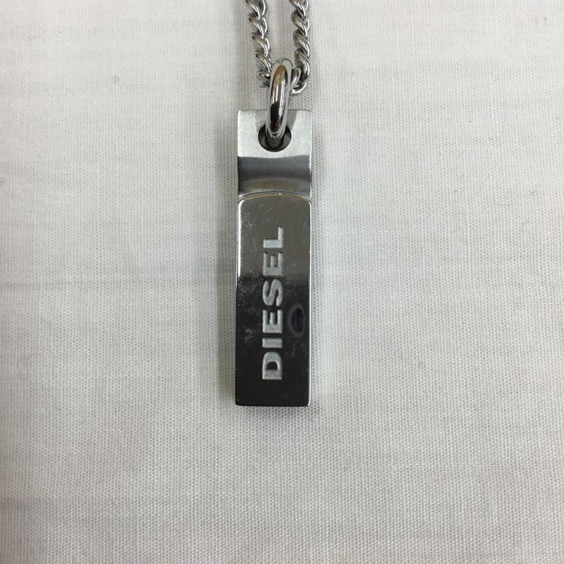 ディーゼル DIESEL アクセサリー ネックレス、ペンダント ロゴ、文字 銀 / シルバー /  メンズ USED 古着 中古 10150148