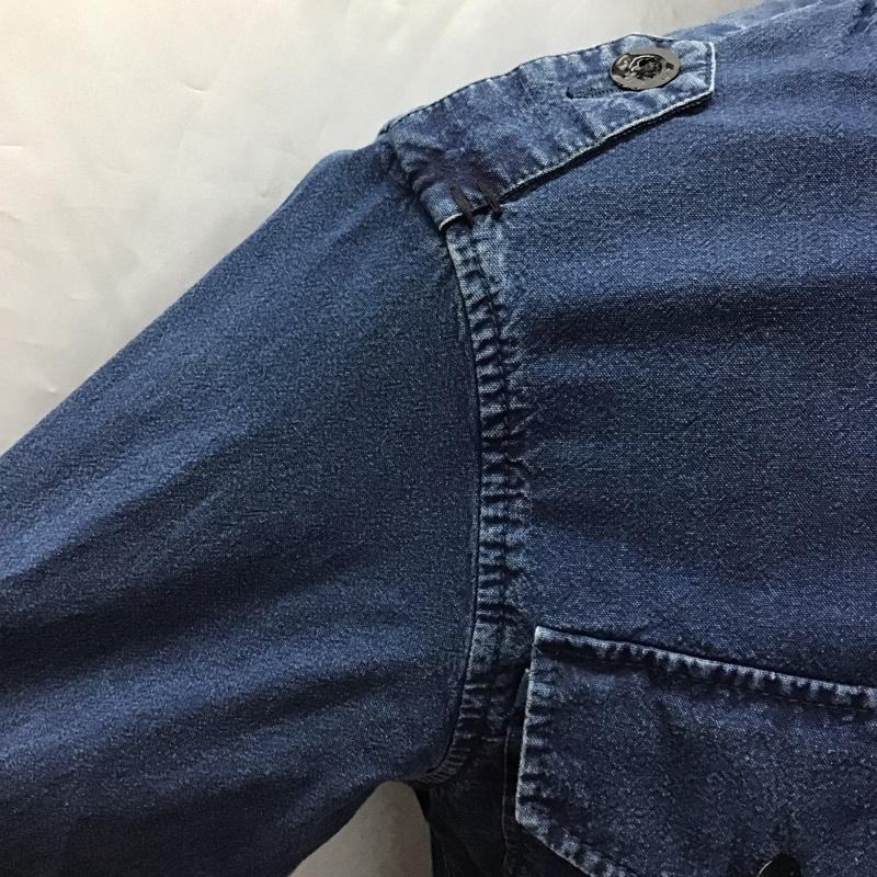 ジースターロゥ G-STAR RAW ジャケット、上着 ジャンパー、ブルゾン ジップアップジャケット ジャンパー ジャケット デニムジャケット M ロゴ、文字 インディゴ / インディゴ /  メンズ USED 古着 中古 10116196
