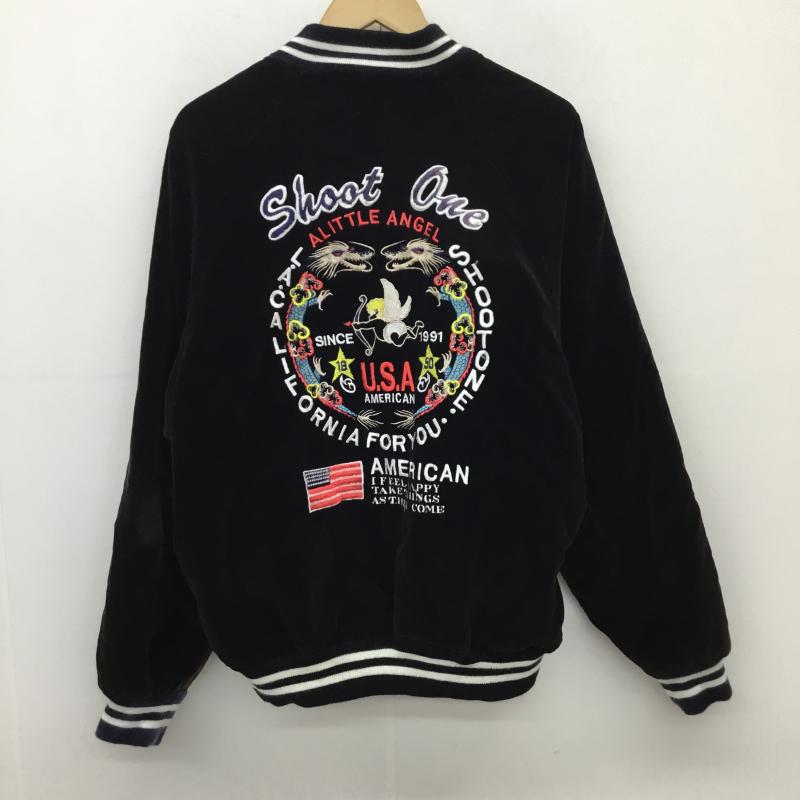 ユーズドクロージング used clothes ジャケット、上着 ジャケット、ブレザー Shoot One L 刺繍 黒 / ブラック /  メンズ USED 古着 中古 10138702
