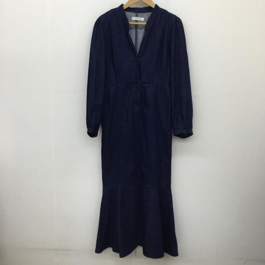 マウジー MOUSSY ワンピース ロングスカート 1 無地 青 / ブルー /  レディース USED 古着 中古 10134144
