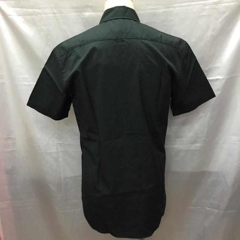 ラフシモンズ RAF SIMONS シャツ、ブラウス 半袖 半袖シャツ カラーシャツ 半袖カットソー 無地シャツ 44 無地 カーキ / カーキ /  メンズ USED 古着 中古 10116135