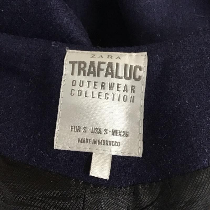 ザラ ZARA TRAFALUC ベスト ベスト ベスト ノースリーブカットソー 前ボタン S 無地 紺 / ネイビー /  レディース USED 古着 中古 10113840