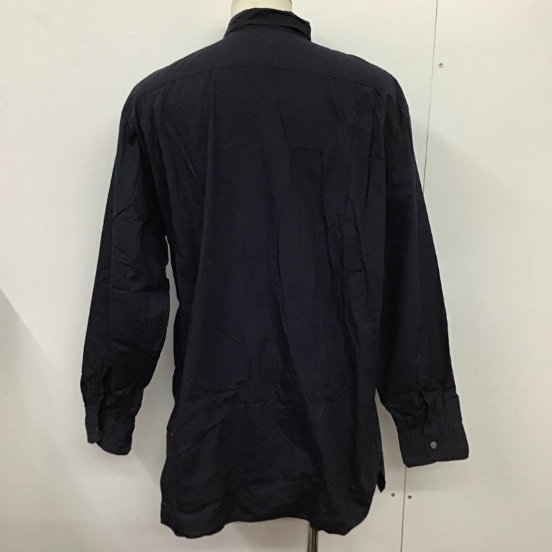 ディーケーエヌワイ DKNY シャツ、ブラウス 長袖 長袖シャツ カラーシャツ ポケットシャツ 長袖カットソー 90s L 無地 紺 / ネイビー /  メンズ USED 古着 中古 10124356