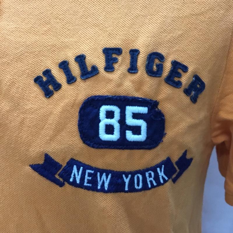 トミーヒルフィガー TOMMY HILFIGER ポロシャツ 半袖 S ロゴ、文字 橙 / オレンジ /  メンズ USED 古着 中古 10112873