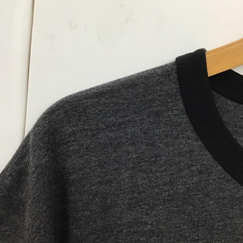 エディフィス EDIFICE Tシャツ 半袖 半袖カットソー 無地Tシャツ クルーネックカットソー XL 無地 灰 / グレー /  メンズ USED 古着 中古 10130945