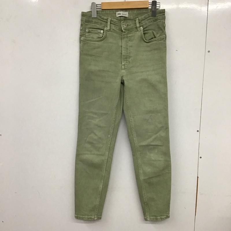 ザラ ZARA パンツ デニム、ジーンズ 4060/810/537 スキニーパンツ 38 無地 カーキ / カーキ /  レディース USED 古着 中古 10133632