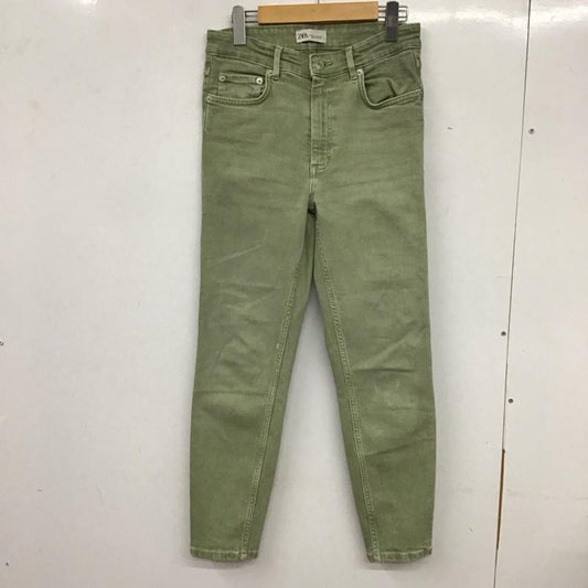 ザラ ZARA パンツ デニム、ジーンズ 4060/810/537 スキニーパンツ 38 無地 カーキ / カーキ /  レディース USED 古着 中古 10133632