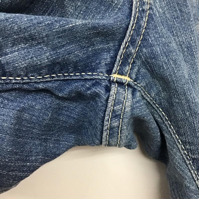 ラングラー Wrangler パンツ デニム、ジーンズ デニムパンツ ショートパンツ ハーフパンツ 28インチ ロゴ、文字 インディゴ / インディゴ /  メンズ USED 古着 中古 10142931