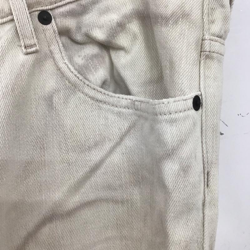 マークバイマークジェイコブス MARC by MARC JACOBS パンツ デニム、ジーンズ デニムパンツ ワイドパンツ カジュアルパンツ 34 無地 白 / ホワイト /  メンズ USED 古着 中古 10139020
