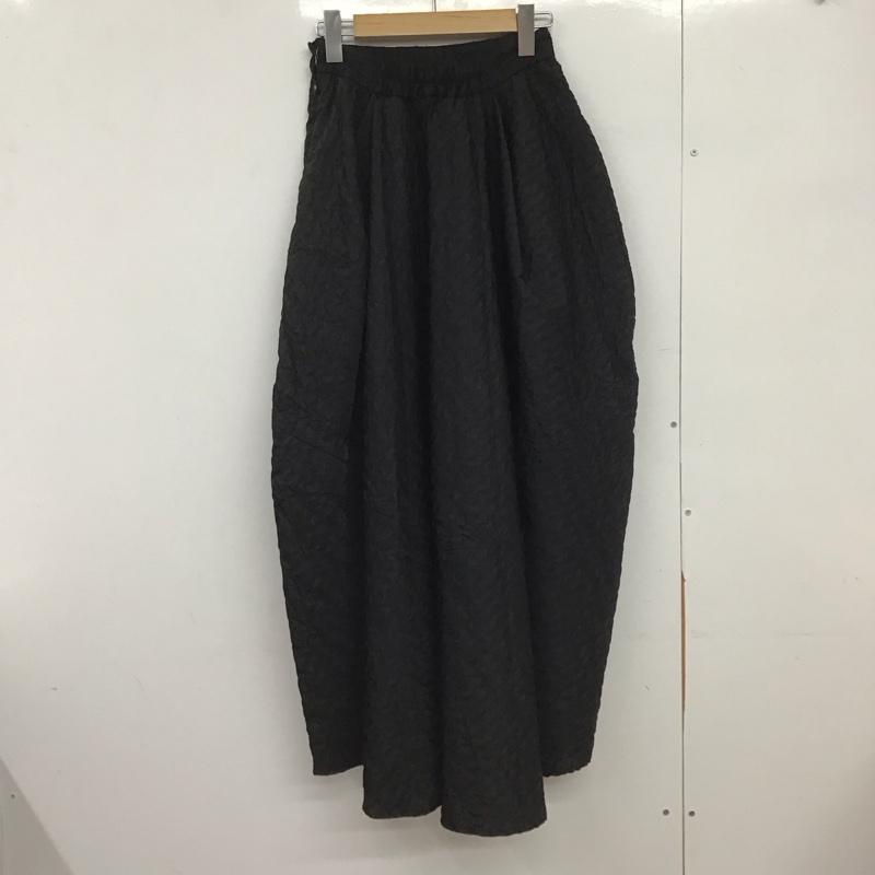 リエンダ rienda スカート ロングスカート 110GA631-0910 ラウンドフォルムJ/W SK タグ付 S 無地 黒 / ブラック /  レディース USED 古着 中古 10149057