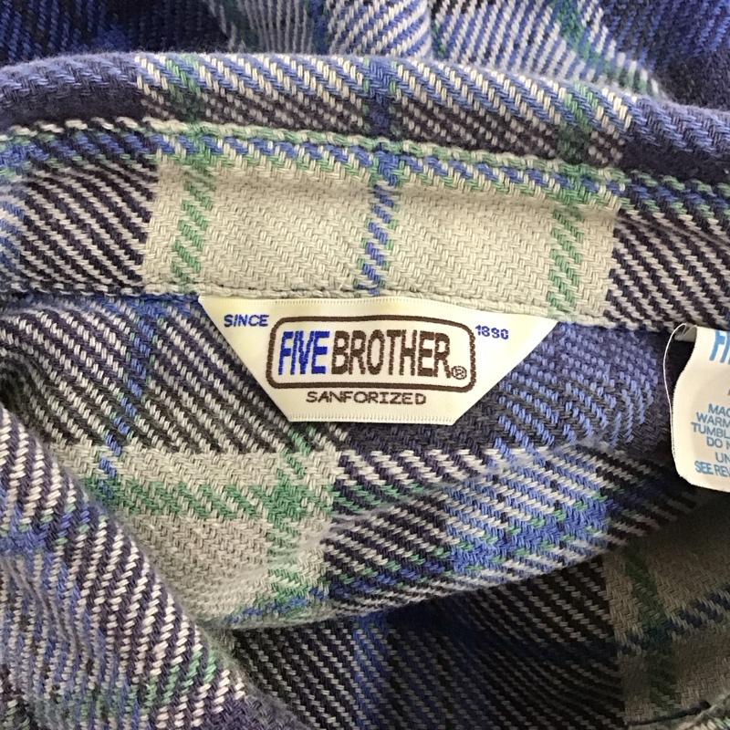 ファイブブラザー FIVE BROTHER シャツ、ブラウス 長袖 長袖 L チェック マルチカラー / マルチカラー /  メンズ USED 古着 中古 10109837