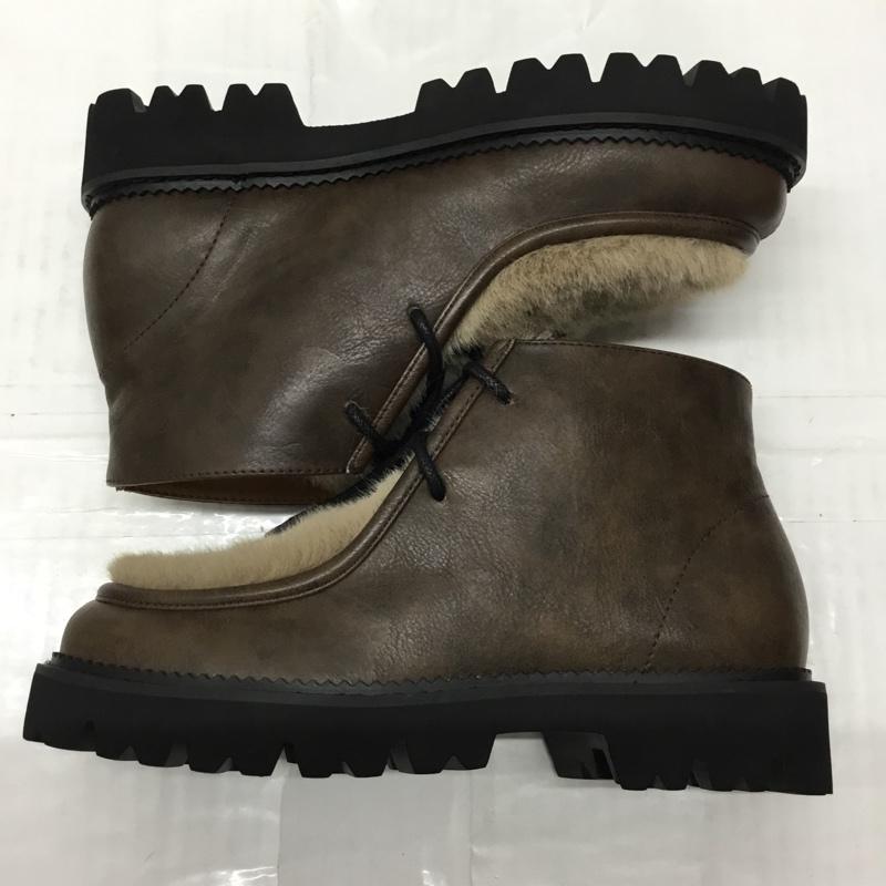 マウジー MOUSSY ブーツ ショートブーツ 010EAK52-5990 FAUX FUR TYROLEAN SHOES ファー 箱有 S 無地 茶 / ブラウン /  レディース USED 古着 中古 10108218