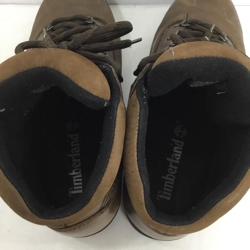 ティンバーランド Timberland ブーツ ショートブーツ ハイキングブーツ 9M ロゴ、文字 茶 / ブラウン /  メンズ USED 古着 中古 10143973